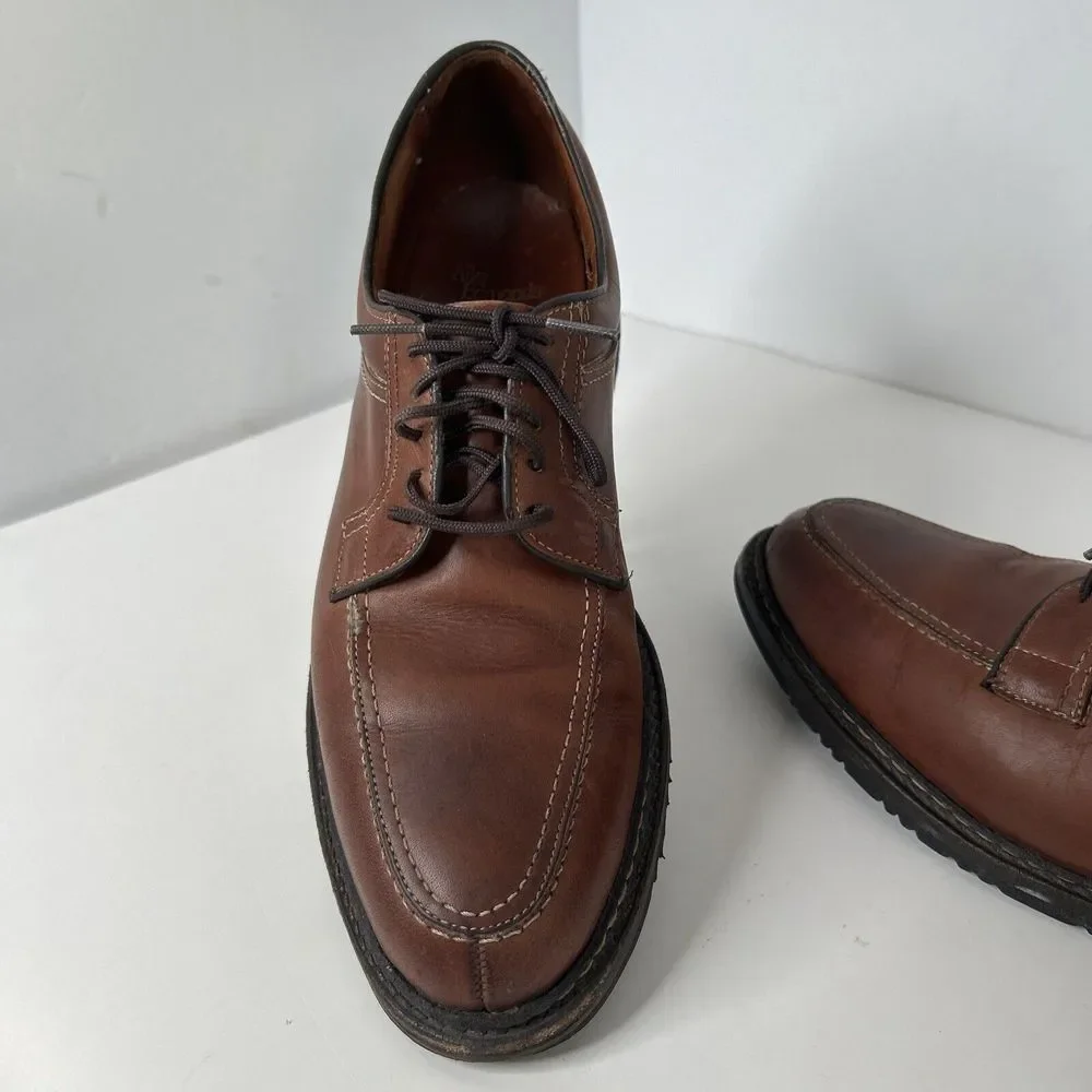 Allen Edmonds WILBERT Sz 12 Chilli‎ Men's Lace Up Leather Shoes Lug Sole 1951